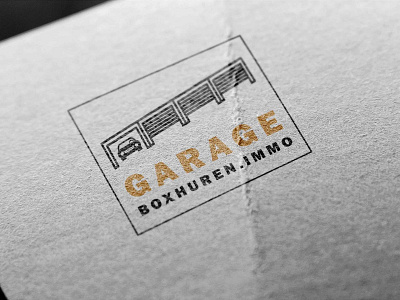 garageboxhuren.immo Logo Design branding design logo