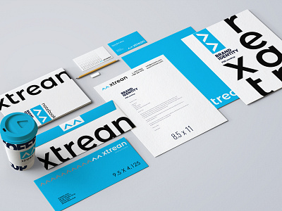XTREAN Logo & Identity Design branding business card design design logo