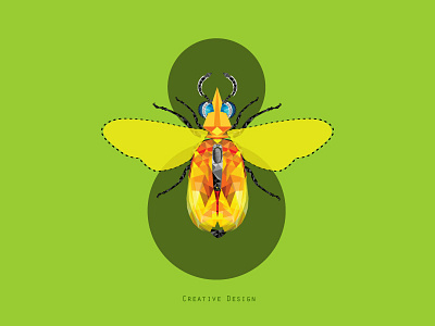 Hello, Dribbble! butterfly creative debut dribbble green illustration mouse vector
