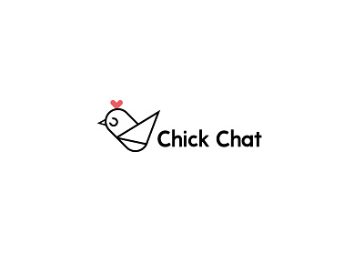 Chickchat Logo Design animal app chick chicks design logo logo design logotype modern