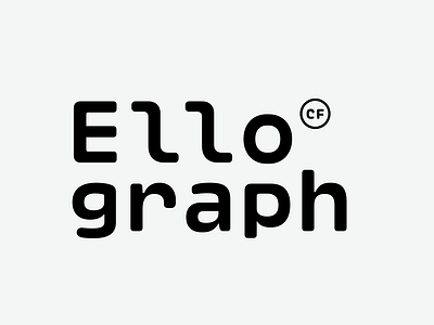 Ellograph CF - soft monospace sans font bold code connary fagen design font fonts geometric lettering monospace monospaced programming terminal typeface typography ui