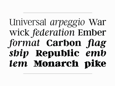 Argent CF in use [I] display font serif smooth tall typography