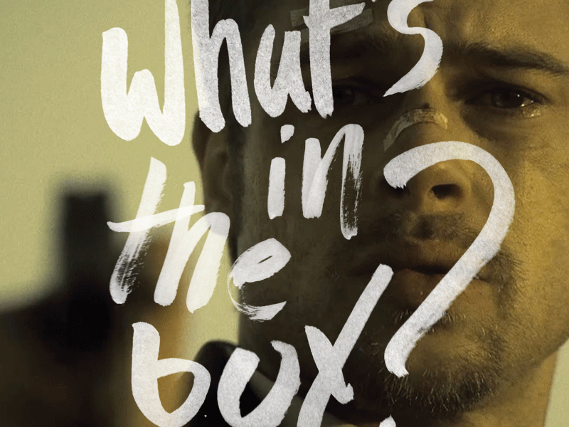 What's in the box? [GIF] david fincher film movie se7en seven typography whats in the box