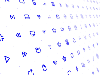 Friendly Line Icon Set components design figma icon set iconography icons library set sketch ui