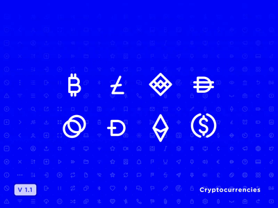 ⬆️ Icon Set Update V1.1 bitcoin crypto ethereum icon design icon pack icon set iconography icons iconset social media