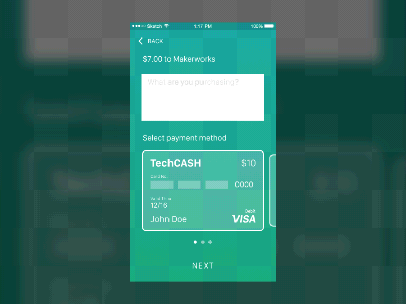 Payment Screen