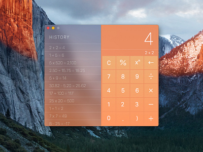 Calculator 004 100days calculator dailyui os x ui ux