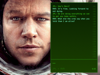 Direct Message 013 computer dailyui direct martian message movie terminal typography ui ux