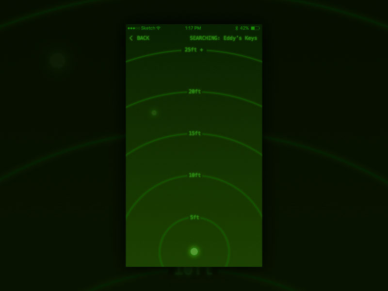 Location Tracker 020 animation bluetooth dailyui fallout ios iphone location retro tracker