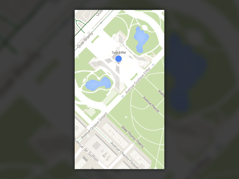 Point of Interest Map 029 animation dailyui ios iphone map poi point of interest typography