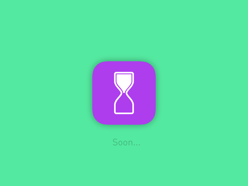 Coming Soon 048 animation app coming dailyui hourglass icon ios iphone soon timer