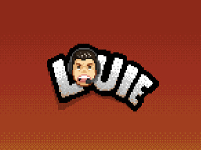 8-Bit Twitch Logo 8 bit 8bit anger character face game gaming logo red tv twitch typography