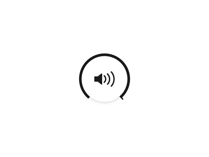 40 - Volume Dial 50mi animation free gif icon interaction micro mute sound ui volume