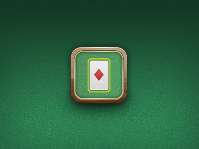 Let the Games Begin app brown card cards gamble gambling game games gold green icon ios ipad iphone ipod poker red solitaire wood