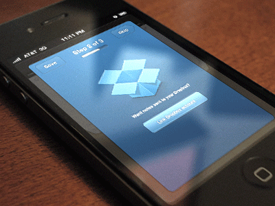 Swipy Setup Wizard app dropbox email ios iphone swipy ui