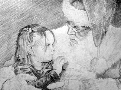 Merry Christmas christmas drawing holidays portait