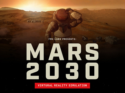 Mars 2030 VR Simulation 2030 branding design fmg fusion future game mars nasa oculus rover simulation space steam ui ux virtual reality vive vr xbox