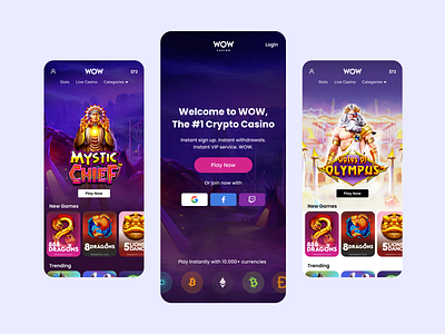 WOW Casino UI