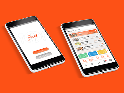 Food App cleanui ebinanto food food app gastronomy german munich orange orda uxchallenge weeklyux