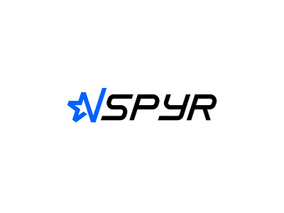 NSPYR branding design flat identity lettering logo minimal type typography vector