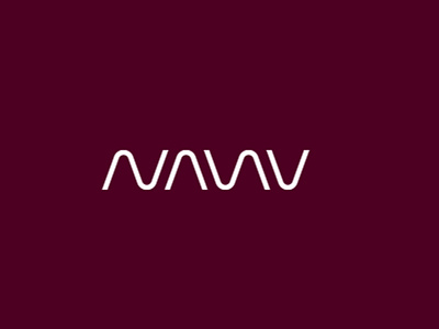 NANU branding design flat identity lettering logo minimal type typography vector