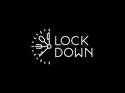 Lockdown Food branding design flat identity lettering logo minimal type typography vector