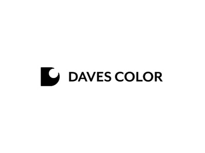 Daves Color branding design flat identity lettering logo minimal type typography vector