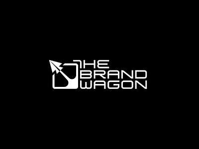 THE BRANDWAGON branding design flat identity lettering logo minimal type typography vector