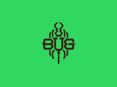 Bug branding bug design flat identity illustration insect lettering logo minimal monogram type typography vector