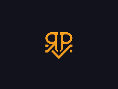 RVP branding design flat icon identity lettering logo minimal monogram type typography vector
