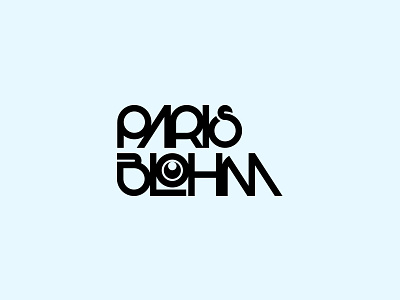 Paris Blohm branding design dj flat identity illustration lettering logo minimal monogram music type typography vector