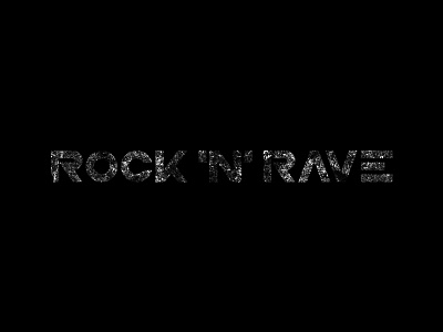 Rock N Rave branding design flat icon identity illustration lettering logo minimal monogram music paint brush type typography vector