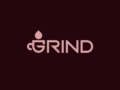 Grind Coffee bar branding coffee design flat grind icon identity illustration lettering logo minimal monogram type typography vector