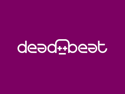 Deadbeat branding design dj flat icon identity illustration lettering logo minimal monogram music purple symbol type typography vector