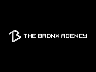 The Bronx Agency agency black brand branding design dj flat icon identity illustration lettering logo minimal monogram music type typographic typography vector white