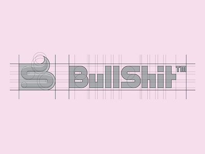 BullShit construction brand branding clean design flat grid icon identity letter lettering logo logotype mark minimal monogram rebranding symbol type typography vector