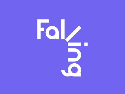 Falling brand branding clean design flat grid icon identity letter lettering logo logotype mark minimal monogram rebranding symbol type typography vector