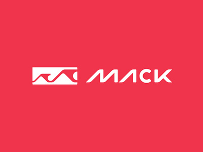 MACK brand branding design identity lettering logo minimal type typography vector
