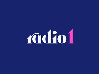 radio1 (unused) brand branding design flat identity lettering logo minimal type typography