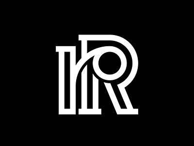 rR branding design identity lettering logo mark minimal symbol type typography
