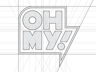 OH MY! brand branding design identity lettering logo minimal type typography vector