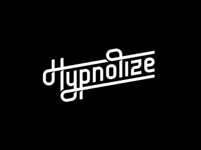 Hypnotize branding design flat identity lettering logo minimal type typography vector