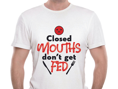 closed mouths mockup branding design illustration illustrator lettering logo tshirt tshirt design typography vector