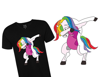 Dabbing Unicorn Tshirt