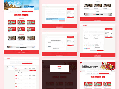 Lion Air Website Re-design app concept design minimal ui ux web