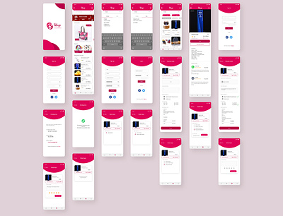 Blonjo e-commerce design concept app branding design flat icon minimal ui ux vector