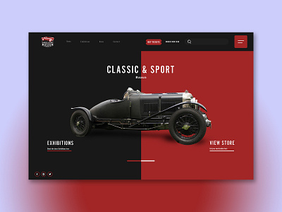 Classic & Sport automotive cars concept design digital design exhibition sport web design