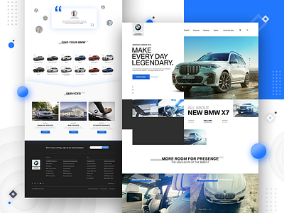 The All-New BMW X7 Landing page Web UI