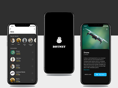Botnet App UI Concept