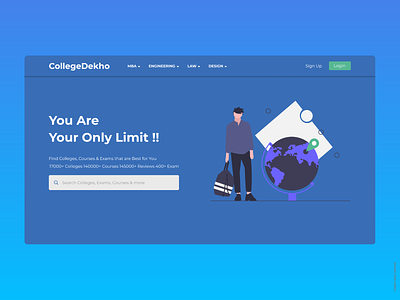 CollegeDekho Landing Page